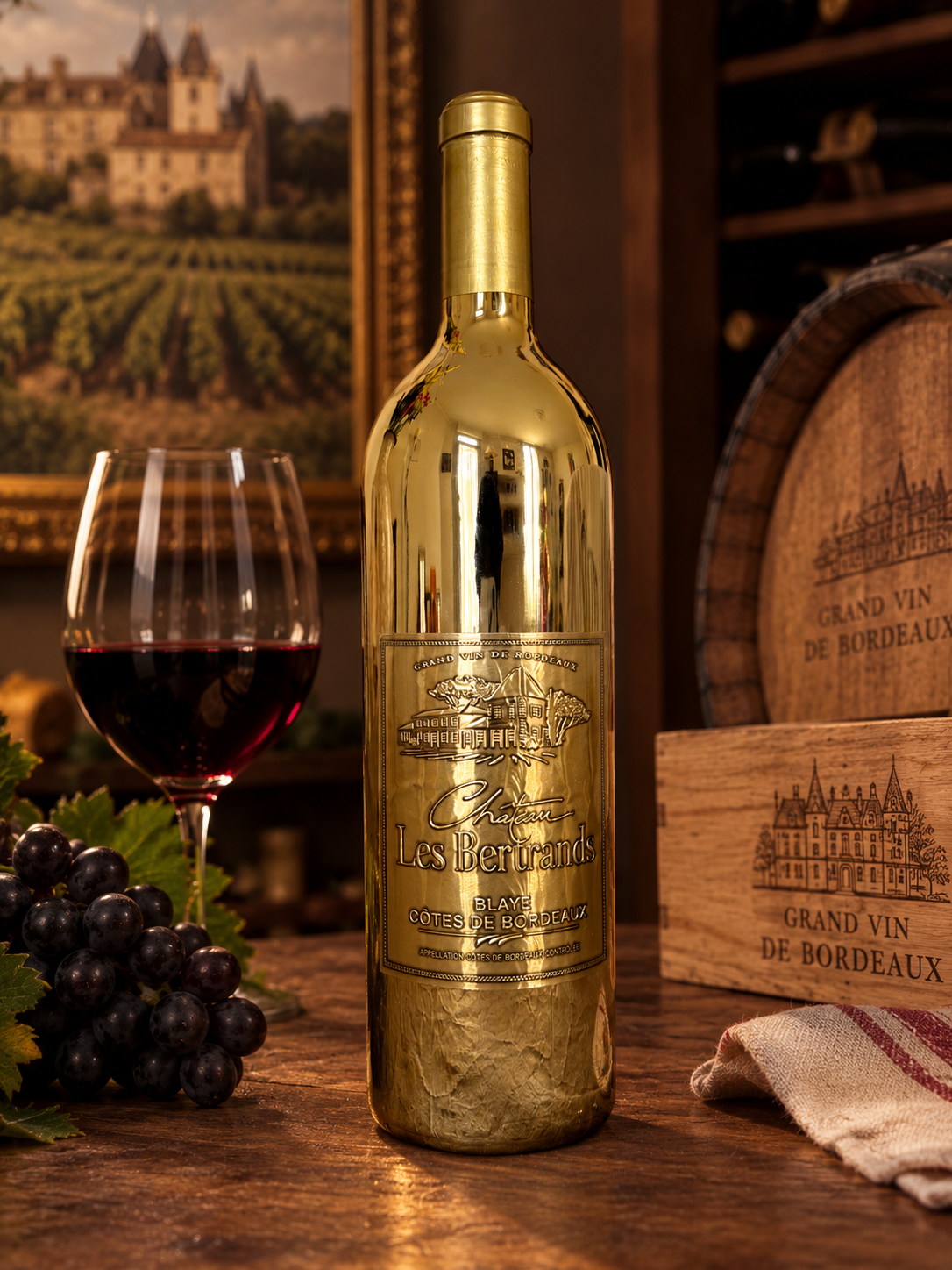 Grand vin de Bordeaux château "Les Bertrands" Blaye Côtes de Bordeaux